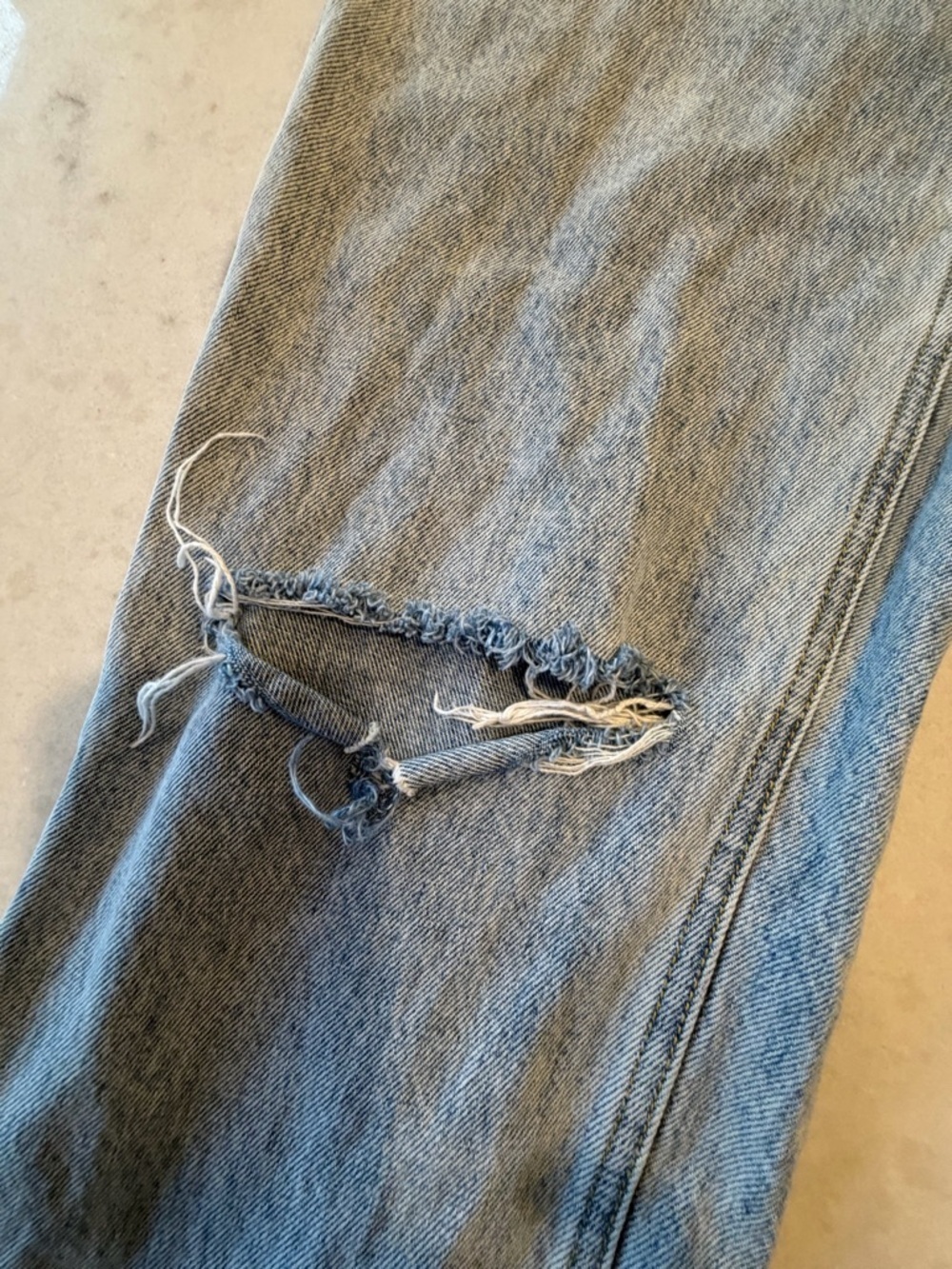 PRINCESS POLLY Light Blue Distressed High-Waist Women’s Jeans! 6 - Picture 5 of 8